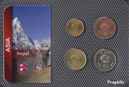 Nepal 1997 Stgl./unzirkuliert Kursmünzen Stgl./unzirkuliert 1997 1 Rupee Bis 10 Rupees - Népal