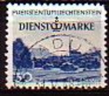 LIECHTENSTEIN - 1947 - Serie Courant - Vues - 30h - Yv Service 31 -  Obl. - Service