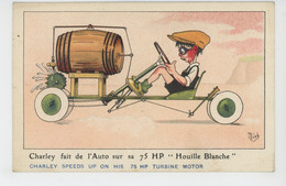 ILLUSTRATEUR MICH - L'AUTOMOBILE EN L'AN 2000 - "Charley Fait De L'auto Sur Sa 75 HP "HOUILLE BLANCHE " - Mich