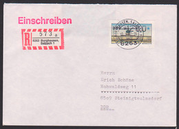 Burghausen Salzach 280 Pfg. Schloss Charlottenburg Nach Der DDR, Automatenmarke - Roller Precancels