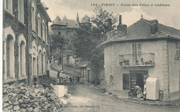 AT 557 /  C P A    FIRMY   (12)    ECOLE DES FILLES ET CHATEAU - Firmi