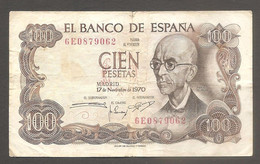 Spagna - Banconota Circolata  Da 100 Pesetas P-152a.3 - 1970 #19 - 100 Pesetas