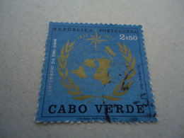 CAPE  VERDE  USED  STAMPS  ANNIVERSARIES  MAPS - Cap Vert