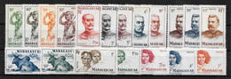 MADAGASCAR Colonie :  Série  N° 300 à 318 **  (cote 24,00 €) - Unused Stamps