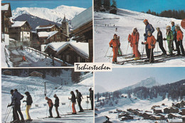 Tschiertschen, Skifahrer, 4 Ansichten - Tschiertschen