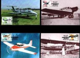 SOUTH WEST AFRICA, 1989,  Aeroplanes,  Mint Maxicards, Nr(s.) 82-85 - Namibia (1990- ...)