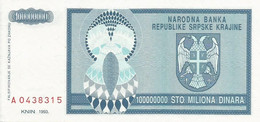 Croatia 100.000.000 Dinara 1993. UNC P-R15 - Croatie