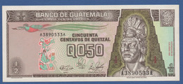 GUATEMALA - P. 72a – 50 Centavos De Quetzal 04.01.1989 UNC Serie A-A - Guatemala