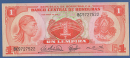 HONDURAS - P. 58 – 1 Lempira 11.03.1974 UNC Serie BC9727522 - Honduras