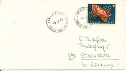 Italy Cover Sent To Germany Lamaddalena 8-2-1975 Single Franked - 1971-80: Marcofilie