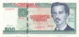 Cuba 2020 $500 Pesos CUP Banknotes UNC - Kuba