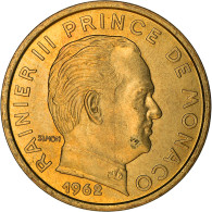 Monnaie, Monaco, Rainier III, 10 Centimes, 1962, TB+, Aluminum-Bronze - 1960-2001 Nouveaux Francs