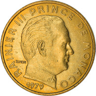 Monnaie, Monaco, Rainier III, 10 Centimes, 1979, TB+, Aluminum-Bronze, KM:142 - 1960-2001 Nouveaux Francs