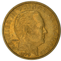 Monnaie, Monaco, Rainier III, 10 Centimes, 1979, TB, Aluminum-Bronze, KM:142 - 1960-2001 Nouveaux Francs