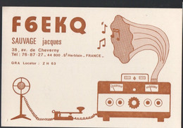 Saint Herblain (44 Loire Atlantique) Carte QSO DE RADIO-AMATEUR  1977 (PPP31827) - Saint Herblain