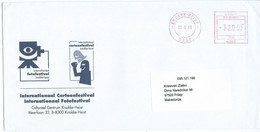 Belgium -Knokke-Heist Letter 1998 ,ATM,Machine Stamp,EMA, Meter Stamp,cover Knokke-Heist Culturecentrum,Photo Festival - 1980-99