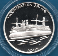 KOREA NORTH DPR 5 WON 2000 Argent 999‰ Silver  PROOF MOUNTBATTEN SR-N4 Bateau - Korea (Noord)