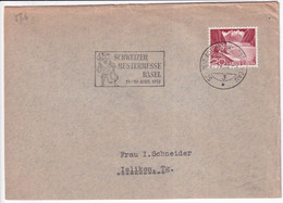 SUISSE - 1952 - AUTOMOBIL-POSTBUREAU - ENVELOPPE De La FOIRE "MUSTERMESSE" De BASEL - Lettres & Documents