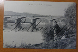 Pays Lorrain. Pont De Custines. Peche De Ligne (Condé?) Pêche à La Ligne Riviere Moselle? - Pesca