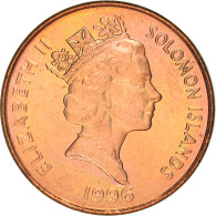 Monnaie, Îles Salomon, Elizabeth II, 2 Cents, 1996, British Royal Mint, SPL - Isole Salomon