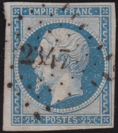 France   .  Y&T   .   15  (2 Scans)       .       O    .    Oblitéré - 1853-1860 Napoleon III