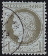 France   .  Y&T   .   50   .    O    .    Oblitéré - 1871-1875 Ceres