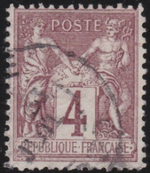 France   .  Y&T   .     88    .    O    .    Oblitéré - 1876-1898 Sage (Type II)