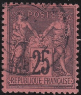 France   .  Y&T   .     91   .    O    .    Oblitéré - 1876-1898 Sage (Type II)
