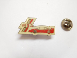 Beau Pin's Pins , Auto Ferrari , MSA ; ATTENTION : Pointe Recollée - Ferrari