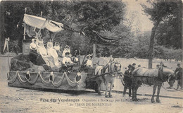 17- MARENNES-FÊTE DES VENDANGES- ORGENISEE A BORDEAUX PAR LA PETITE GIRONDE - CHAR DE MARENNES - Marennes