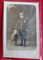 CARTE PHOTO ENFANT VIEUX JOUET CHÈVRE - Altri & Non Classificati