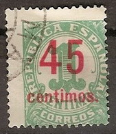 España U 0742 (o) Cifra Habilitados. 1938 - 1931-50 Gebraucht
