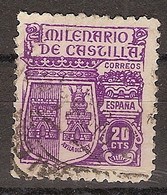 España U 0980 (o) Milenario Castilla. 1944 - 1931-50 Used