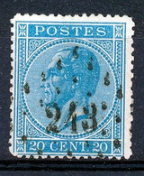 BELGIE - OBP Nr 18A - Nr 243  "MENIN" - Coba + 3 - (ref. ST-1795) - Punktstempel