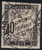 TAXE - N°10 - CACHET A DATE - OUESSO CONGO FRANCAIS - COTE 75€. - Strafportzegels