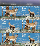 2021 EUROPA,Endangered National Wildlife, Lynx And Chamois, Bosnia And Herzegovina, MNH - Bosnia And Herzegovina