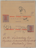 74112 - POSTAL HISTORY - AUSTRALIA Victoria - DOUBLE STATIONERY CARD - HG # 13 - Cartas & Documentos