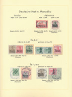 Deutsche Post In Marokko - Stempel: 1900/1914, Außergewöhnlich Schöne Stempel-Spezialsammlung Auf At - Maroc (bureaux)