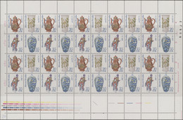 DDR - Zusammendrucke: 1964/1990, Umfangreiche Postfrische Und Gestempelte Sammlung Der Zusammendruck - Se-Tenant