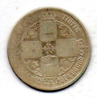 GREAT BRITAIN, 1 Florin, Silver, Year 1855, KM #746.1 - J. 1 Florin / 2 Shillings