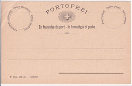 SUISSE - 1925 - CARTE "FRANC DE PORT / PORTOFREI" NEUVE Avec REPIQUAGE AU DOS "SCHULKAPITEL ZÜRICH" - Franchigia