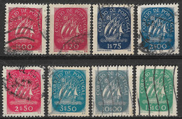 Portugal 1943-1948 Ancient Caravel, 8 Nice Used Stamps - Usado