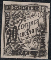 TAXE - N°8 - OBLITERATION CAD - COCHINCHINE - BONNE MARGE - COTE TIMBRE 13€. - Portomarken