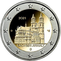 Allemagne / Germany / Deutschland - 2 Euro 2021 Saxe-Anhalt - Gedenkmünzen
