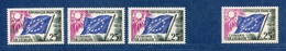 ⭐ France - Variété - YT Service N° 19 - Couleurs - Pétouilles - Neuf Sans Charnière - Droite Avec Charnière - 1958 ⭐ - Unused Stamps