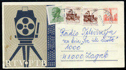 YUGOSLAVIA 1971 Television Lottery 0.50 D. Postal Stationery Card Used.  Michel  FLP 1 - Interi Postali