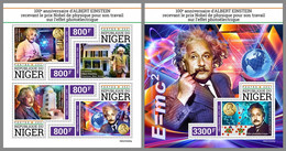 NIGER 2021 MNH Albert Einstein Nobelpreisträger M/S+S/S - OFFICIAL ISSUE - DHQ2139 - Albert Einstein