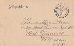 TàD LEIMEN / (OBERELS) Du 11.2.15 Adressée à Wolfisheim - Guerre De 1914-18