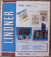 Lindner - Feuilles NEUTRES LINDNER-T REF. 802 506 P (5 Bandes) (paquet De 10) - Voor Bandjes