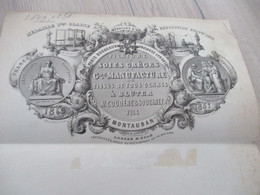 Soie Sériciculture Facture Vierge Belle Illustration Filature Soies Grèces Bluter Couderc Montauban Vers 1851 - Old Professions